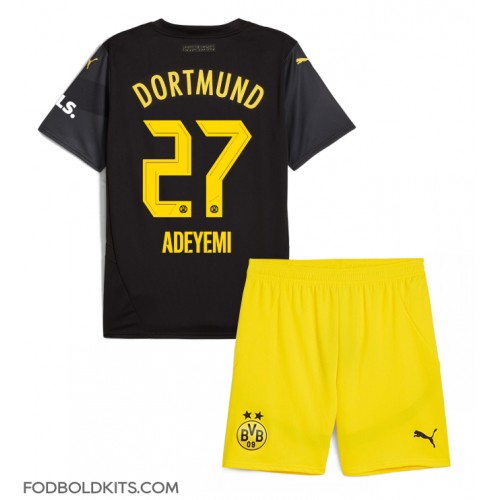 Borussia Dortmund Karim Adeyemi #27 Udebanesæt Børn 2024-25 Kortærmet (+ Korte bukser)